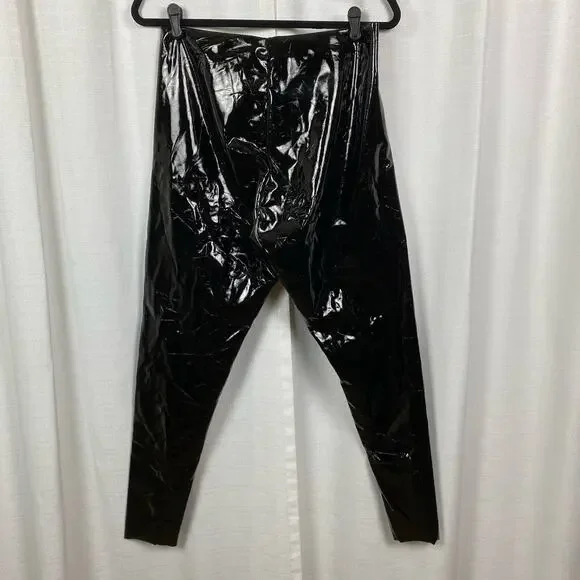 Commando Black Faux Patent Leather Leggings Sz.XL NWT - Picture 13 of 16